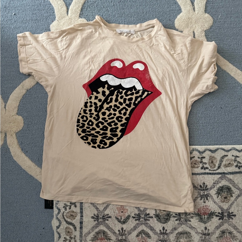 Free People Daydreamer Size Small Rolling Stones Tee